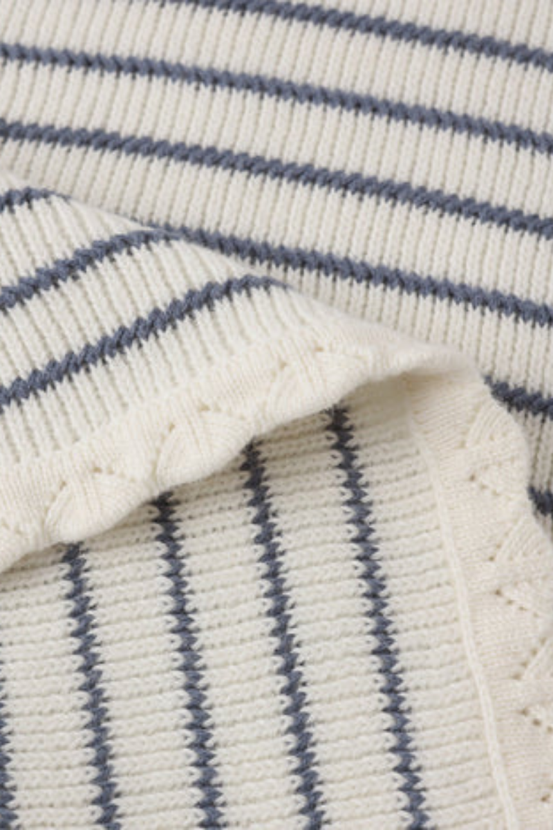 Knit Vest | Marine Stripe