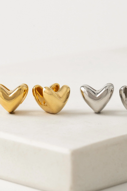 Puff Heart Earrings