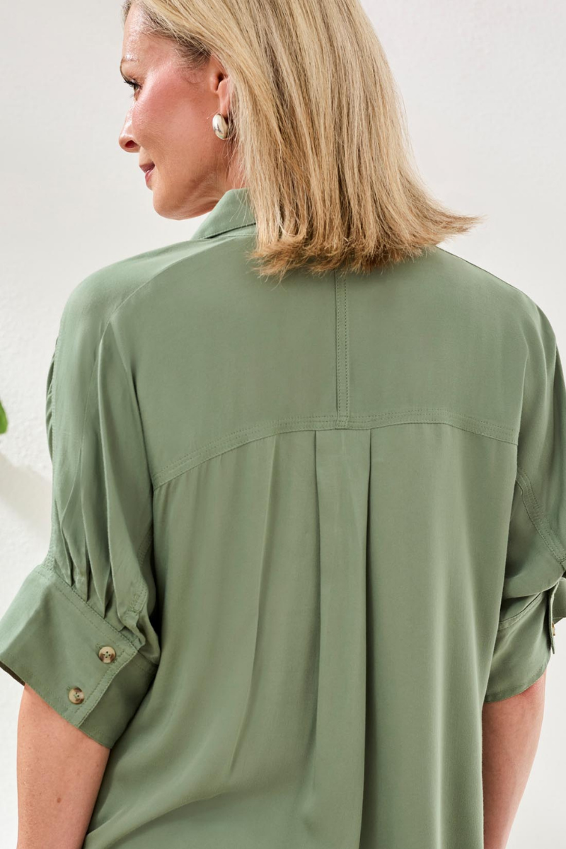 Button Front Blouse