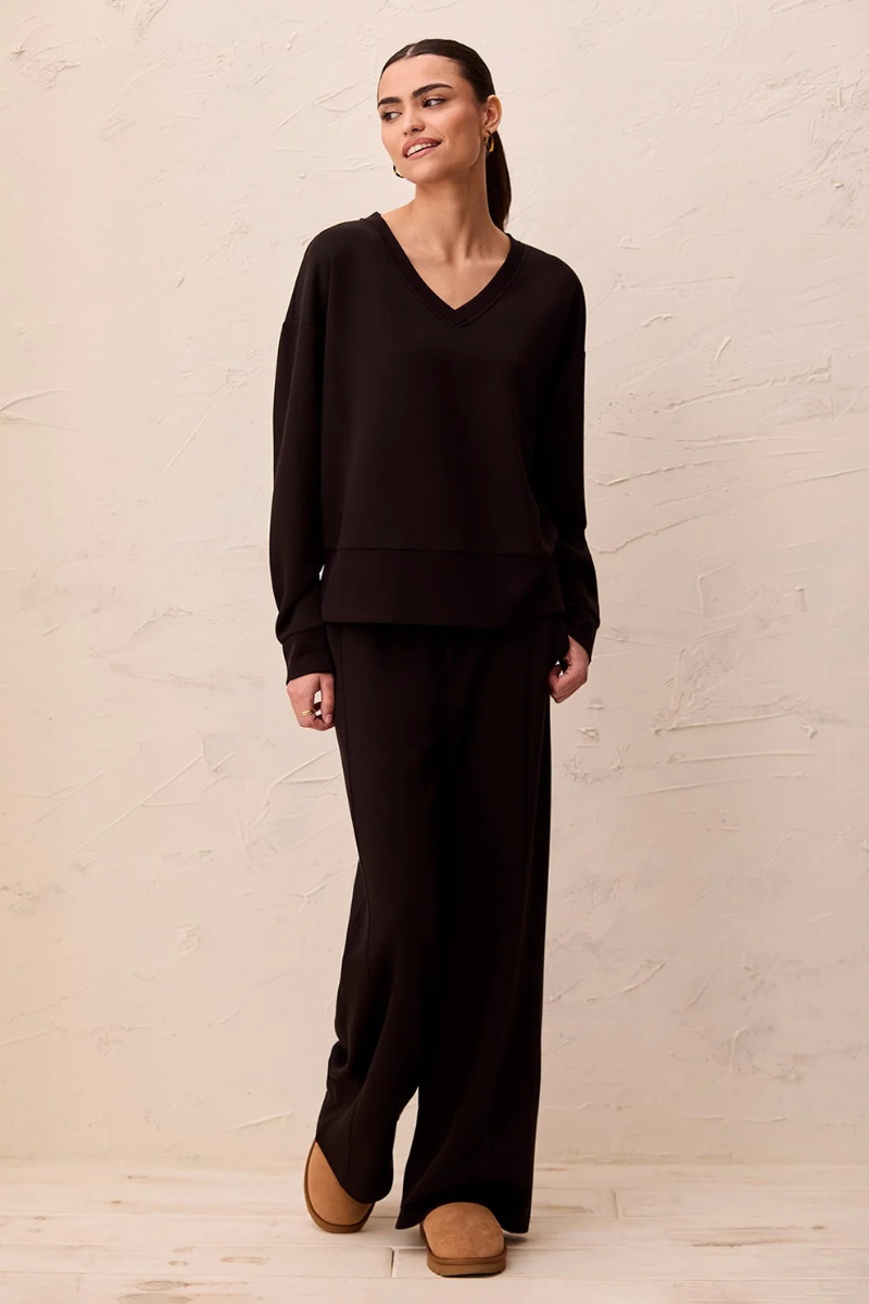 V Neck Scuba Top