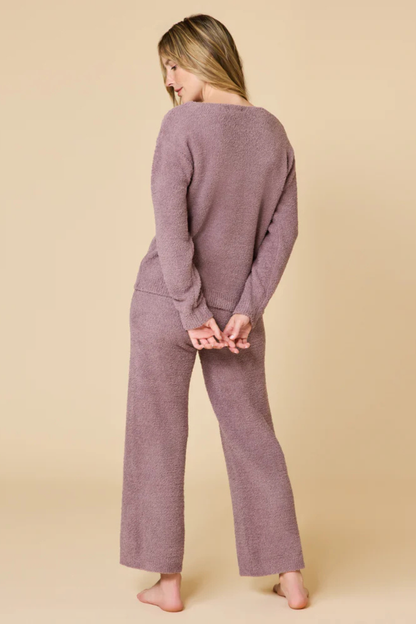 Marshmallow V-Neck Loungewear Set