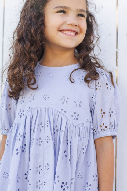 Girls Rose Dress | Periwinkle