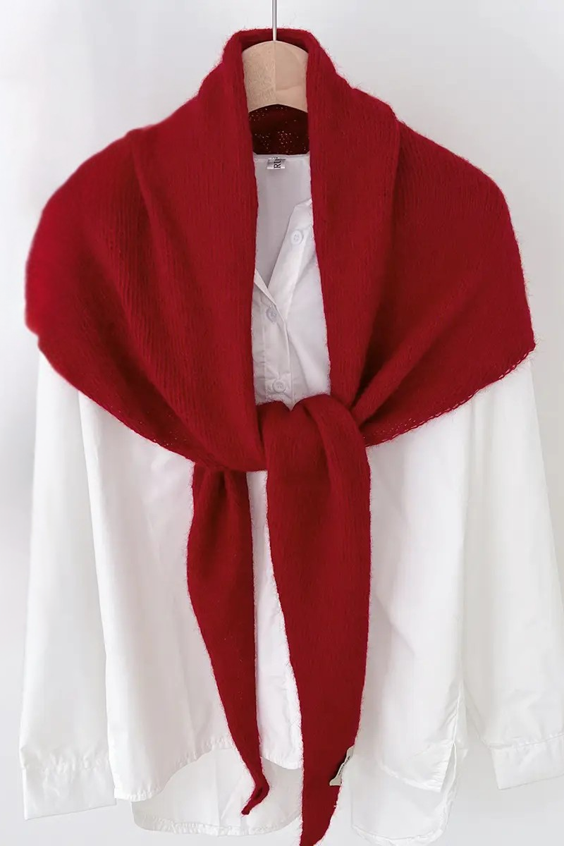 Triangle Knit Scarf