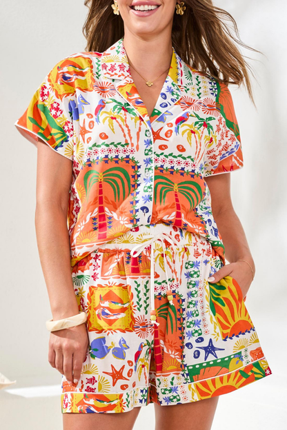 Guava Print Shorts