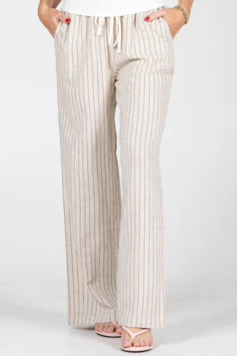 Ramie Stripe Pant