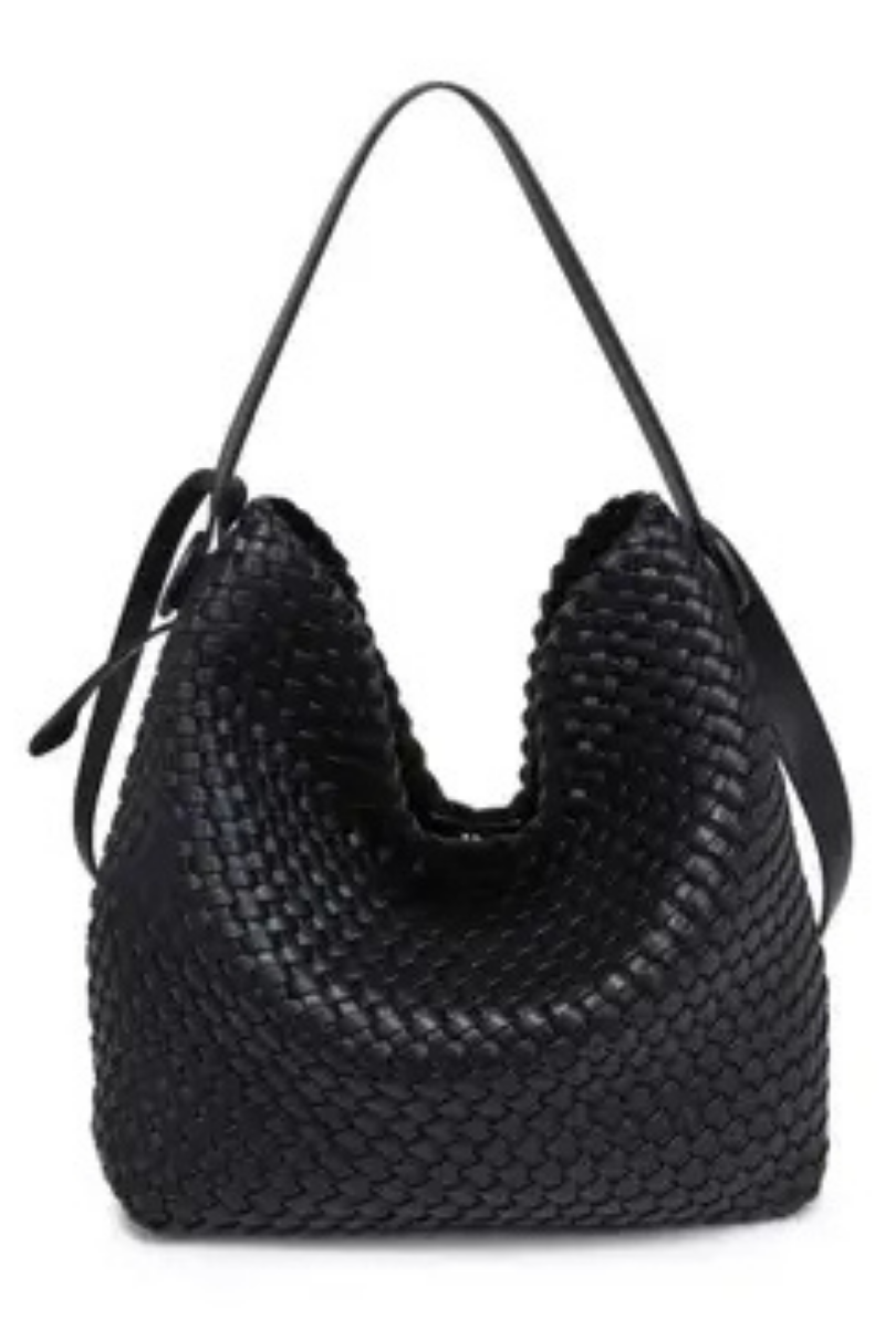 Edith Woven Hobo Bag