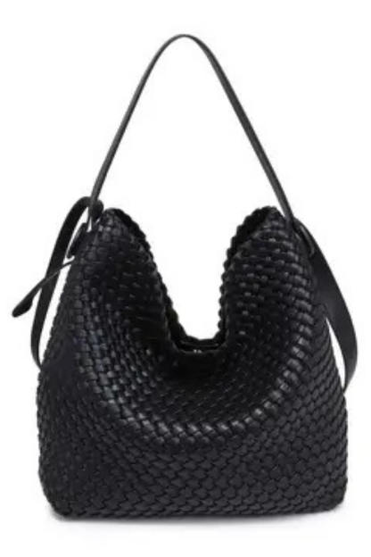 Edith Woven Hobo Bag