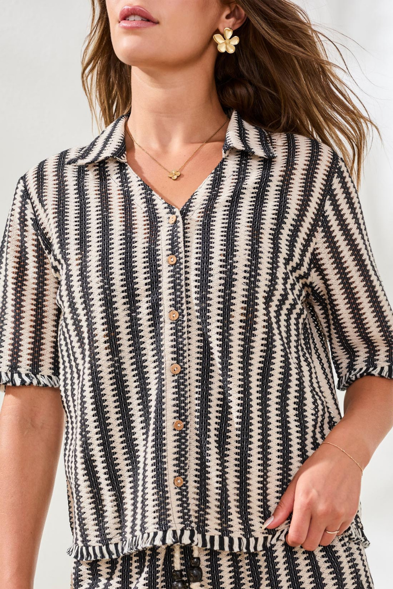 Button Front Blouse