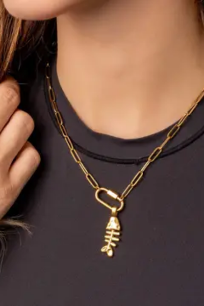 Carabiner Charm Holder Necklace