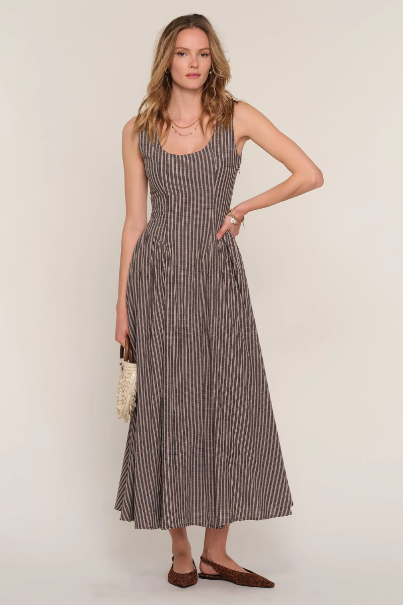 Rue Black Check Dress
