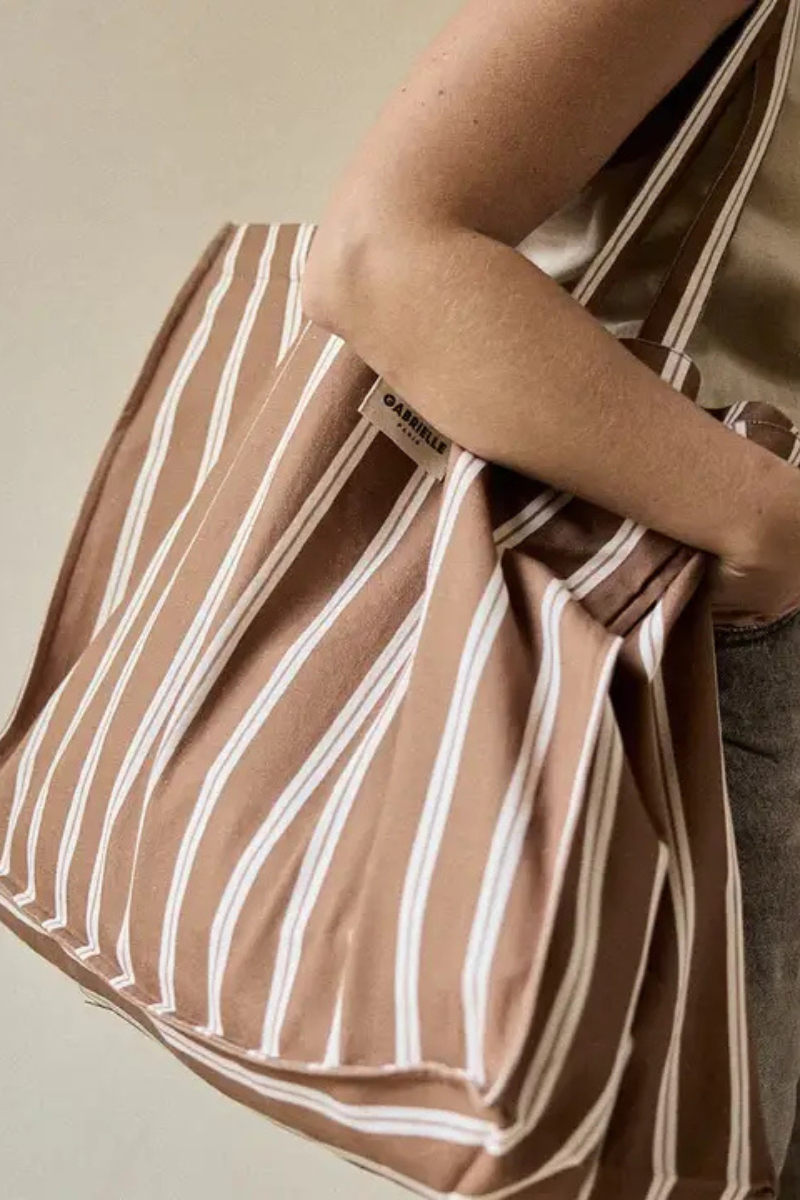 Weekender Bag | Hazelnut Stripe