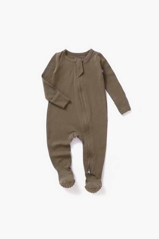 Jersey Footie | Walnut
