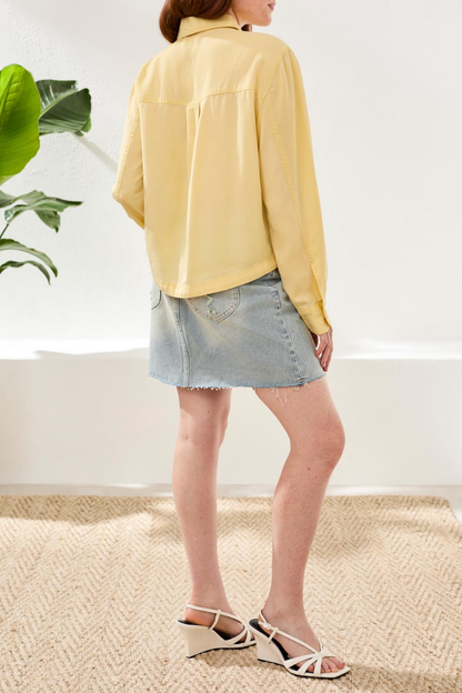 Flowy Button Front Top