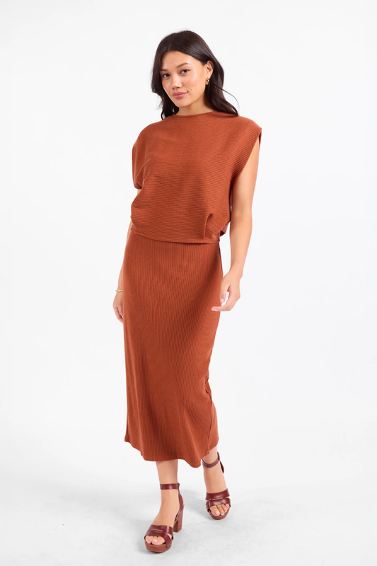 Soft Cedar Knit Top