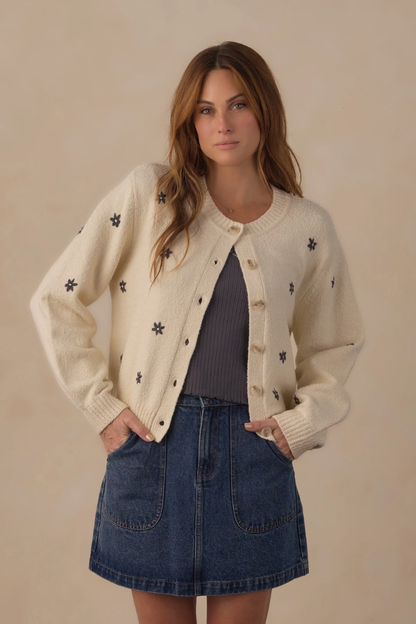 Cheyenne Midnight Daisy Cardigan