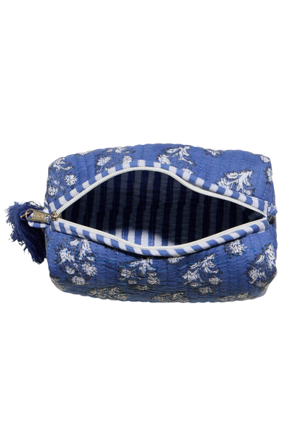 Quilted Travel Pouch | Blue