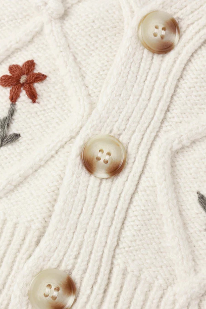 Winter Daisy Cardigan