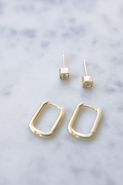 Square Duet Earrings
