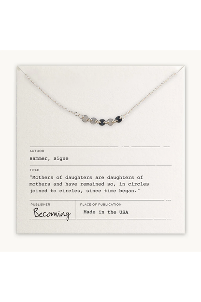 Mothers & Daughters Necklace | Silver