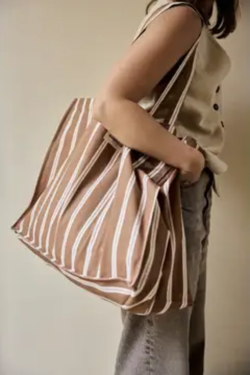 Weekender Bag | Hazelnut Stripe