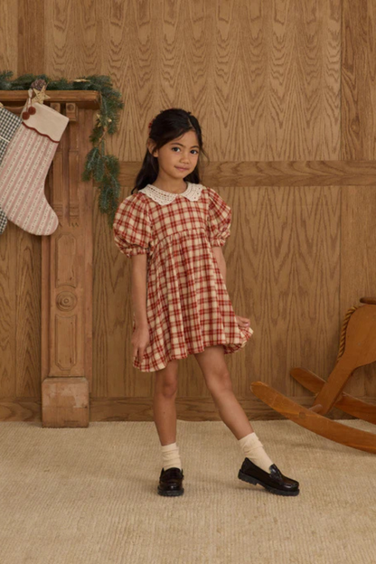 Heidi Dress | Red Plaid