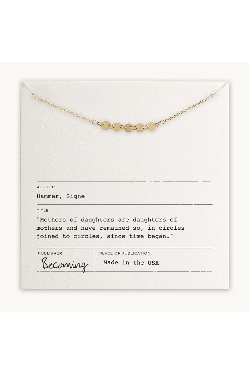 Mothers & Daughters Necklace | Gold