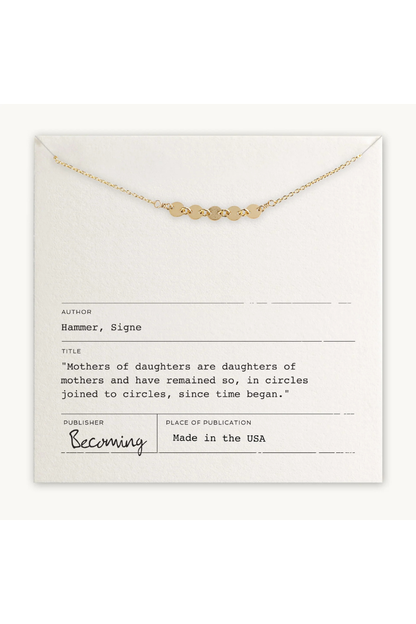 Mothers & Daughters Necklace | Gold