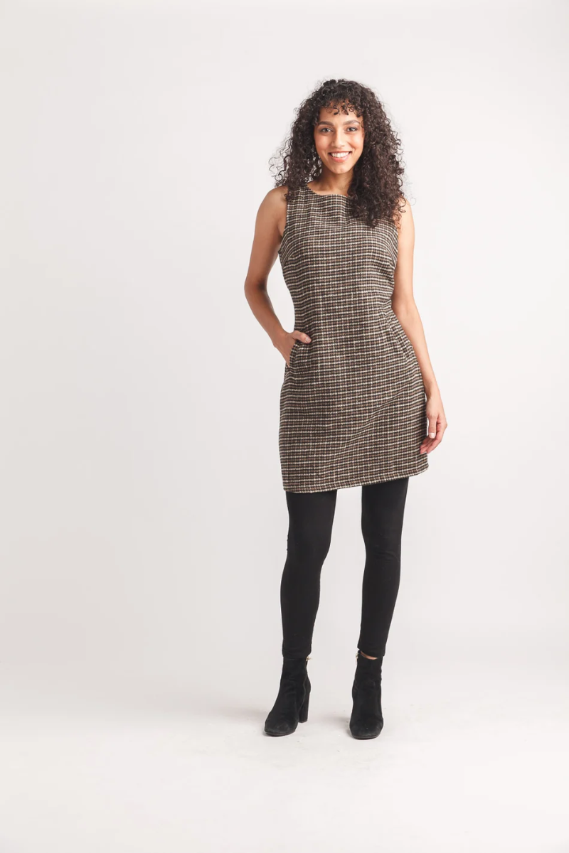 Plaid Dress with Pockets