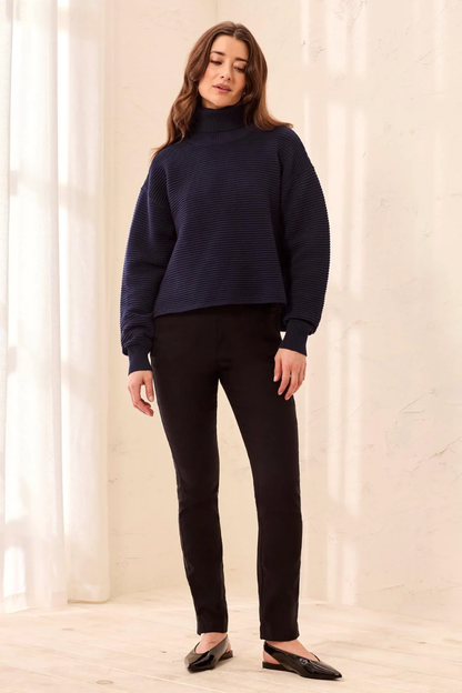 Turtleneck with Side Slits