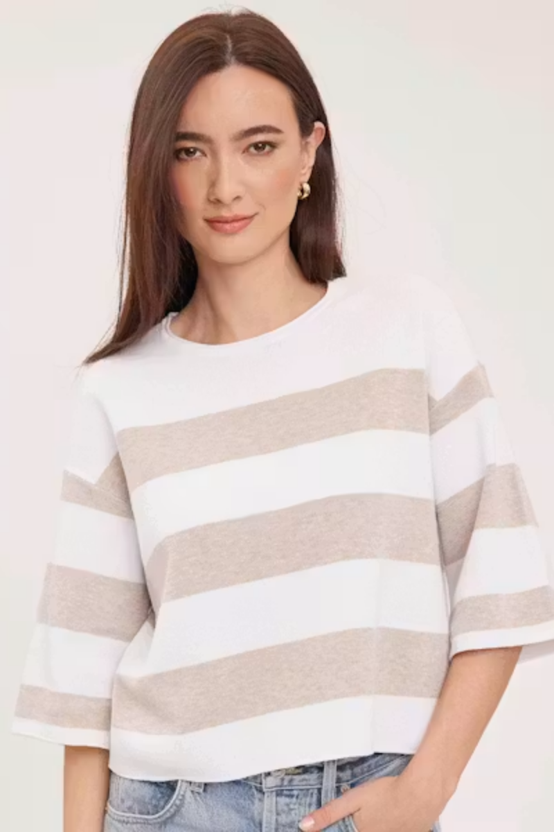 Amina Stripe Knit Top