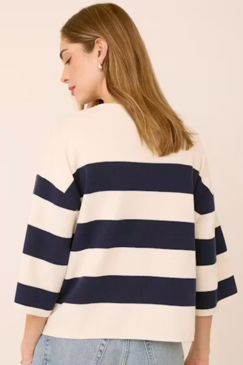 Amina Stripe Knit Top