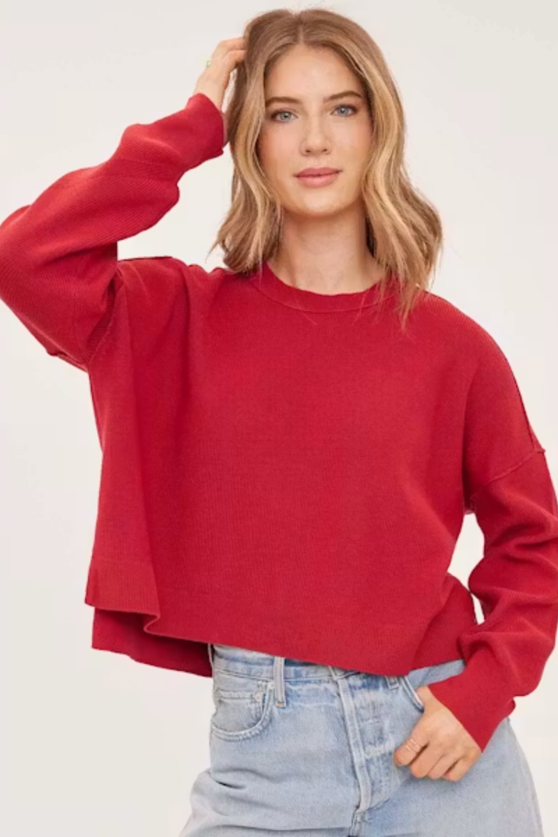 Echo Sweater | Cranberry