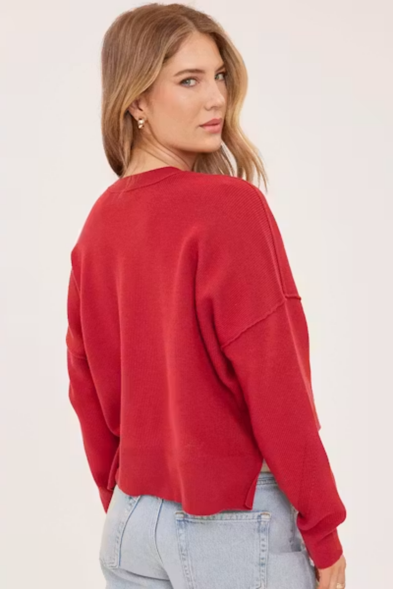 Echo Sweater | Cranberry