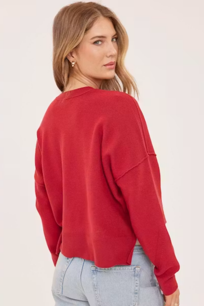 Echo Sweater | Cranberry