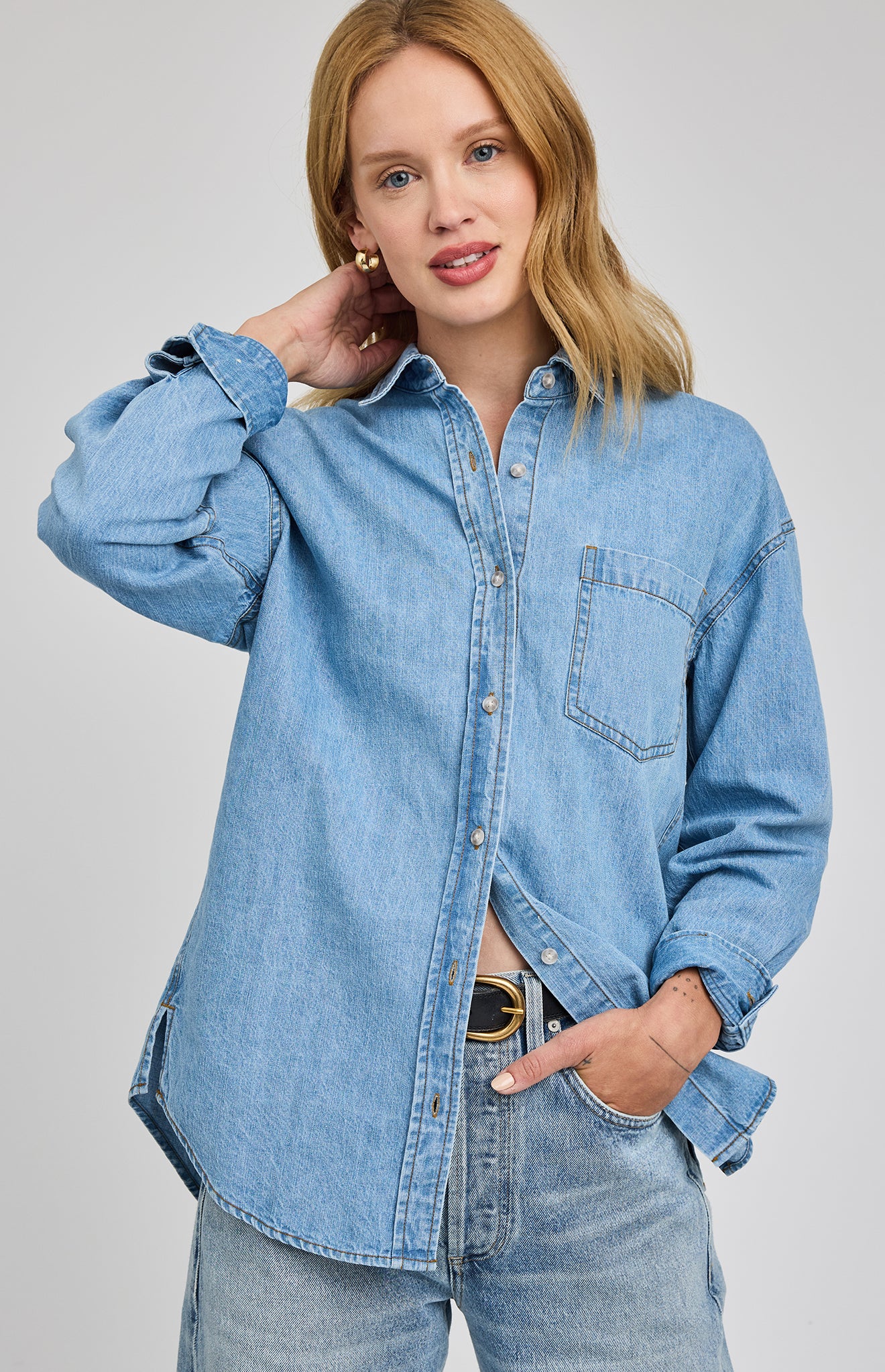 Whitney Button Front Top