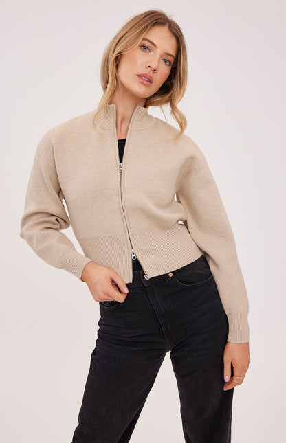 Rowan Zip Front Cardigan