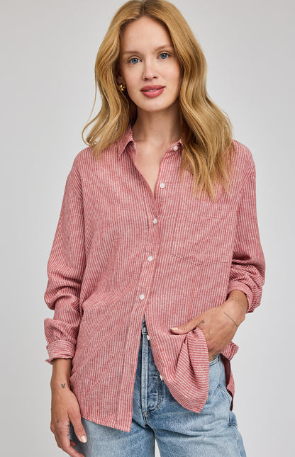 Dominique Button Down Top