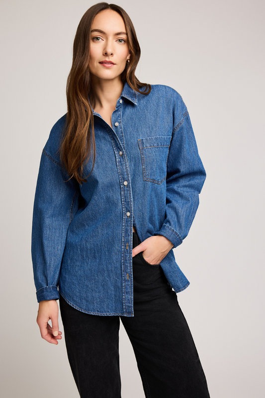 Whitney Denim Button Down Shirt