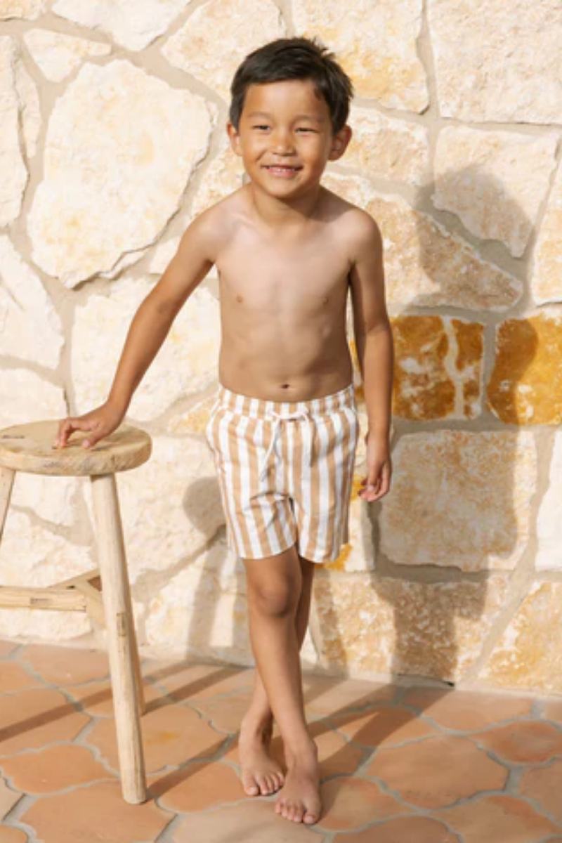 Boys Boardshort | Marigold Stripe