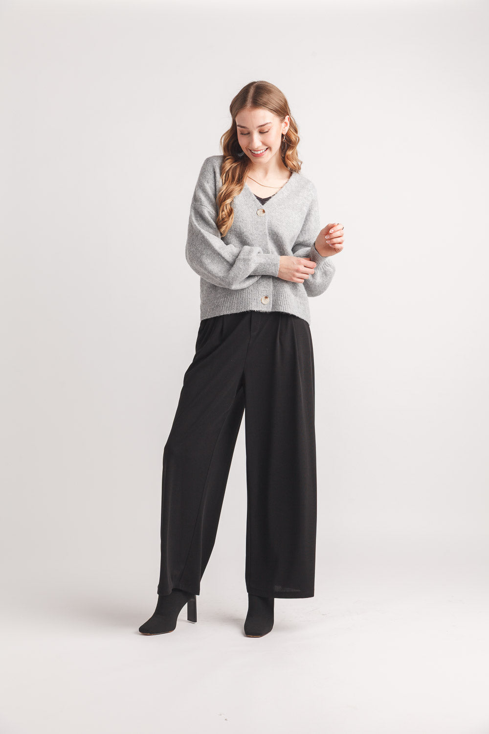 Balloon Sleeve Cardigan