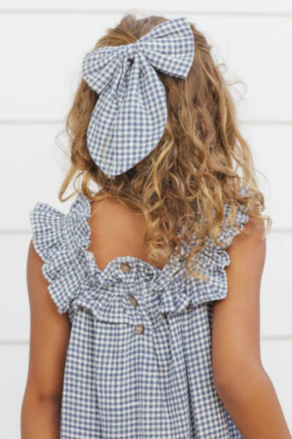 Lennon Dress | Marine Gingham