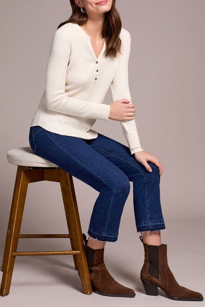 Henley Buttoned Long Sleeve