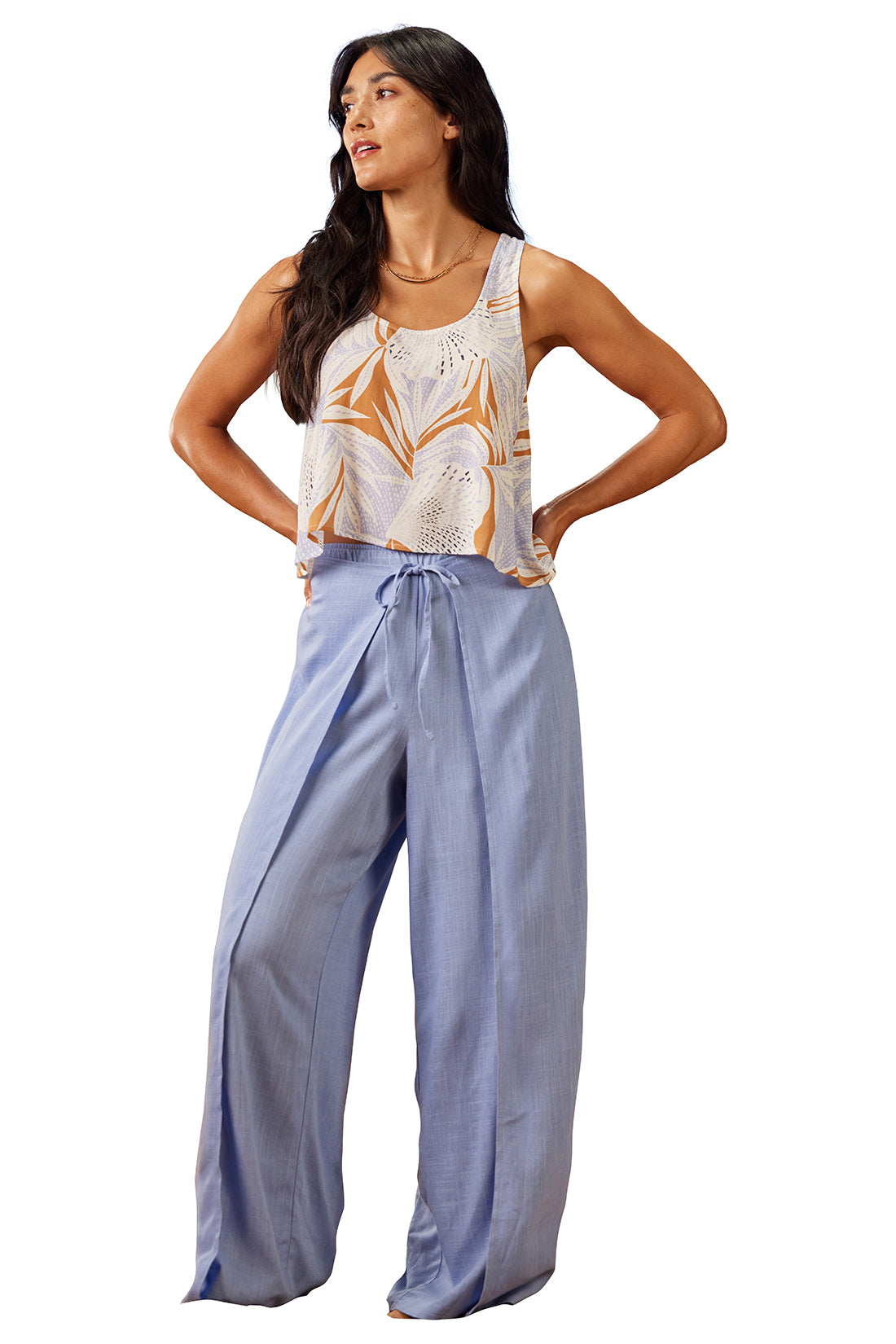 Tie Front Wrap Pant