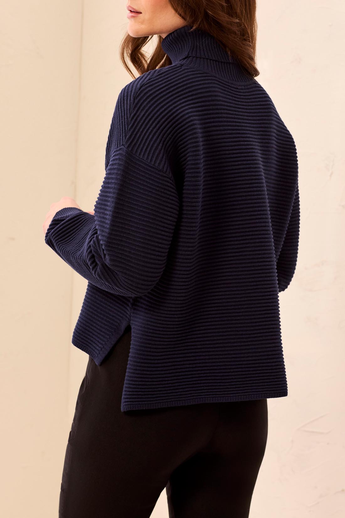 Turtleneck with Side Slits
