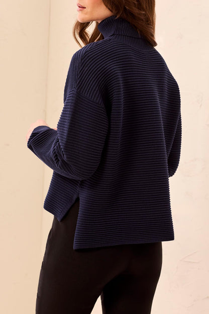 Turtleneck with Side Slits