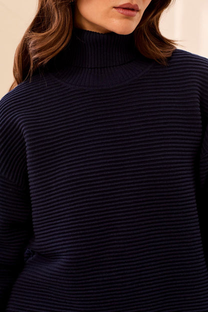 Turtleneck with Side Slits