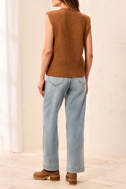 Textured Sweater Vest