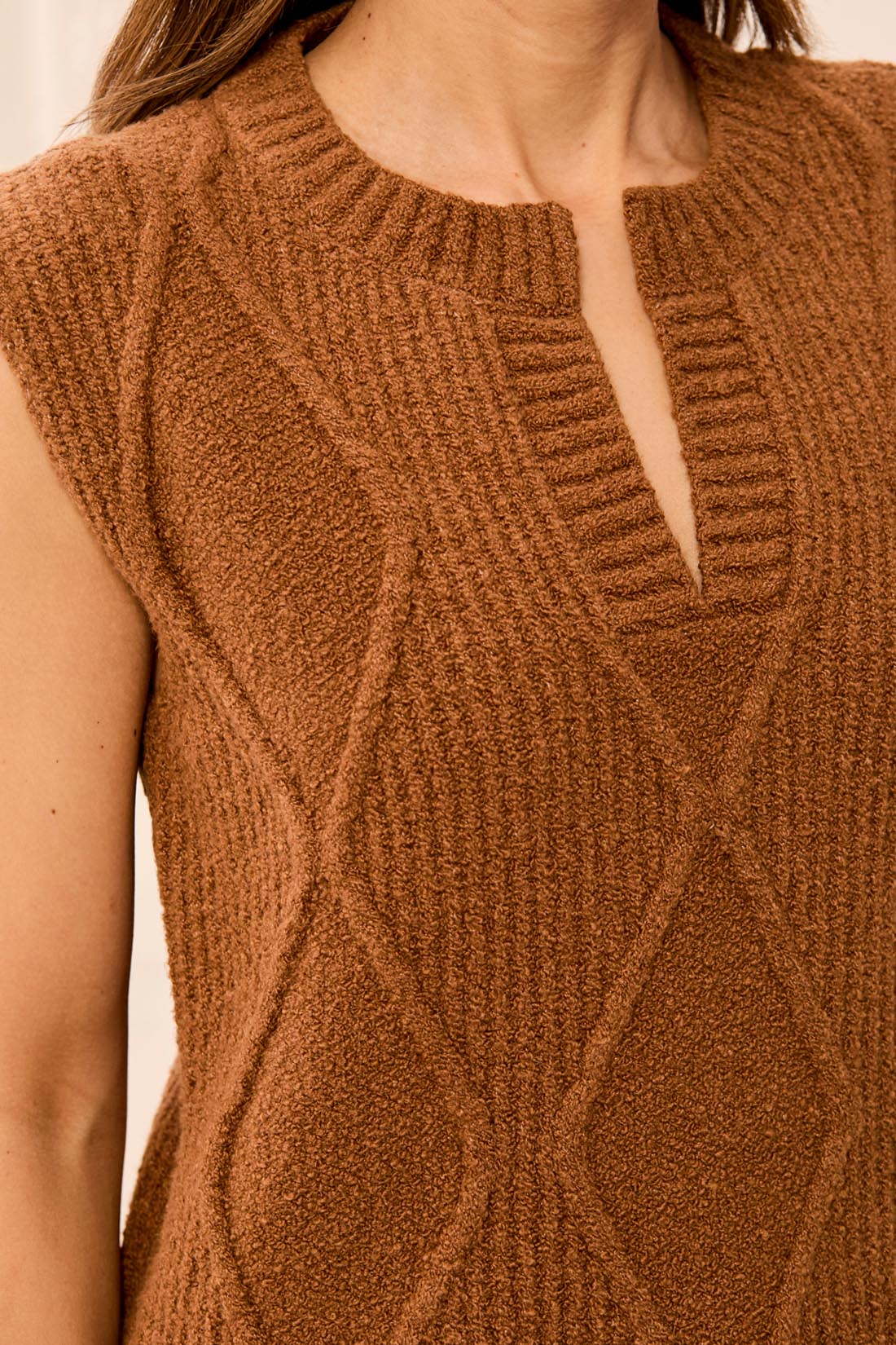 Textured Sweater Vest
