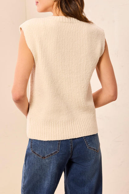 Textured Sweater Vest