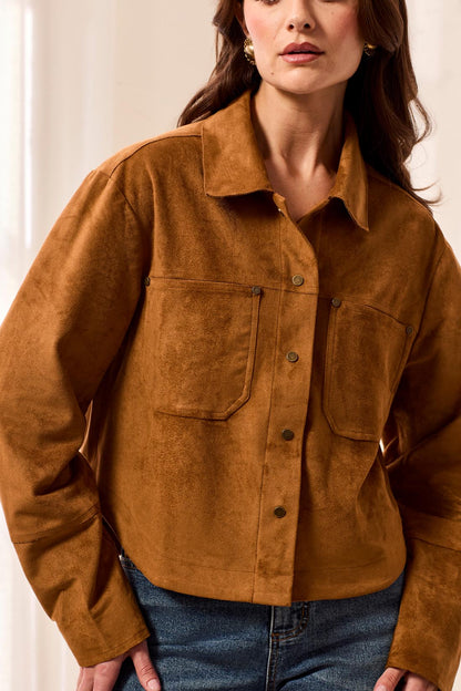 Hazelwood Faux Suede Shacket